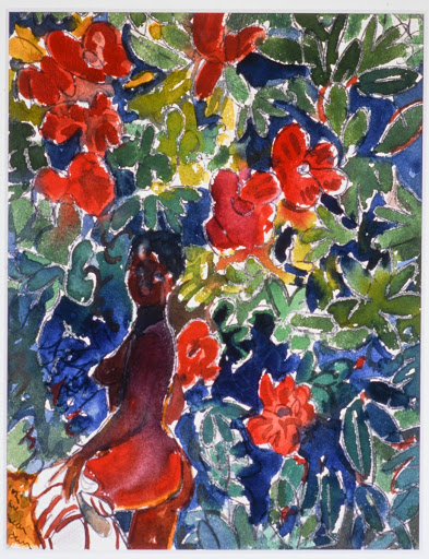 Girl Beneath Wisteria