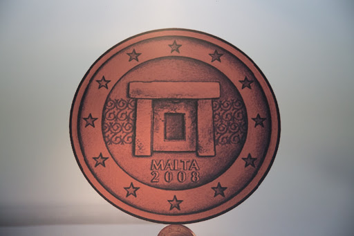 Hagar Qim featured on flipside of 5 euro cents