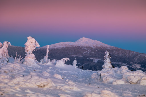 View from Pilsko to Babia Gora