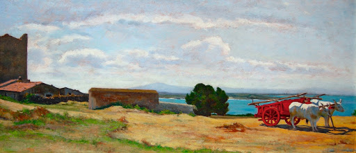 Red Cart in Castiglioncello