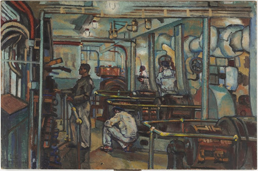 La dinamo della nave. L'interno di una nave