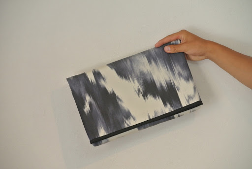 Clutch bag, Nishijin-gasuri