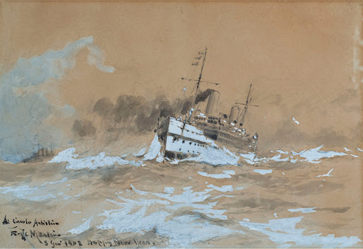 The ship in the storm