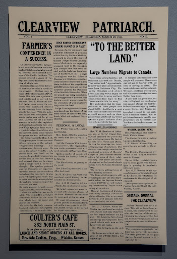 Newspaper facsimile of Clearview Patriarch, Thursday, March 23, 1911