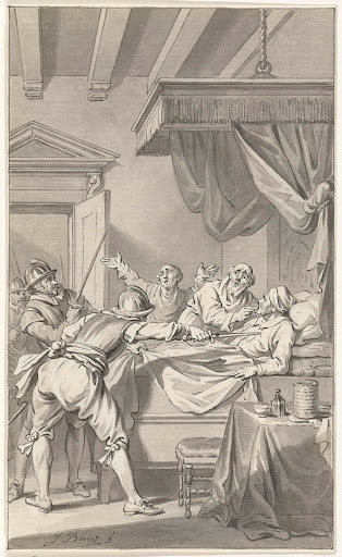 De moord op burgemeester Beernt Proys in diens bed, te Utrecht, 1425