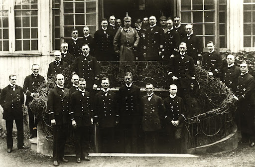 Wilhelm II. besucht das Marinekorps Flandern
