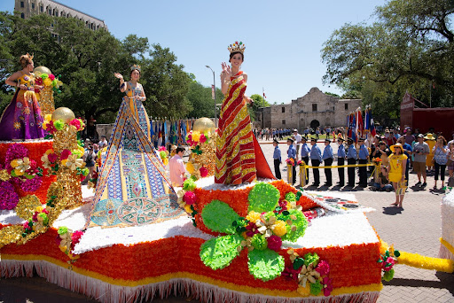 Fiesta Royalty and the Alamo