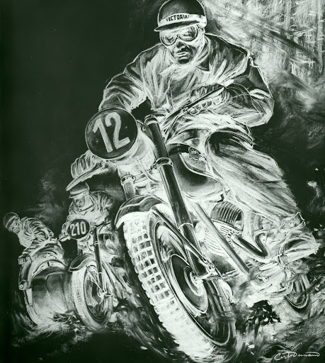 Dynamic Victoria Bergmeister ad, ca. 1956.