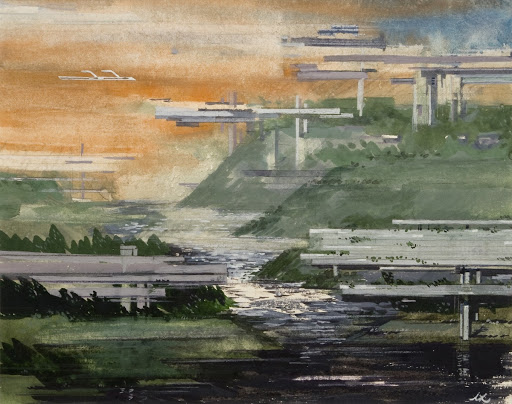 Design for a Futuristic City above Water