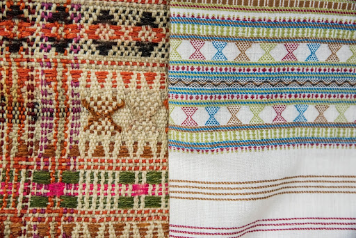 Dhabla Weaving: Award winning pieces made by Vankar Vishram Valji and his son Hamir Vankar