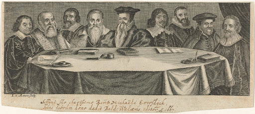 Geleerden rond een tafel