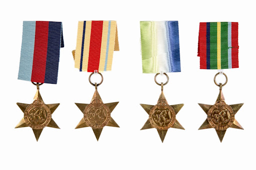 Set of World War II medals