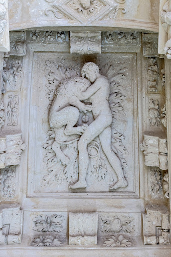 Restored bas-reliefs