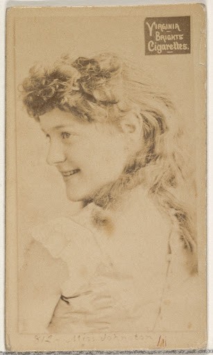 Card 812, Miss Johnston, from the Actors and Actresses series (N45, Type 2) for Virginia Brights Cigarettes