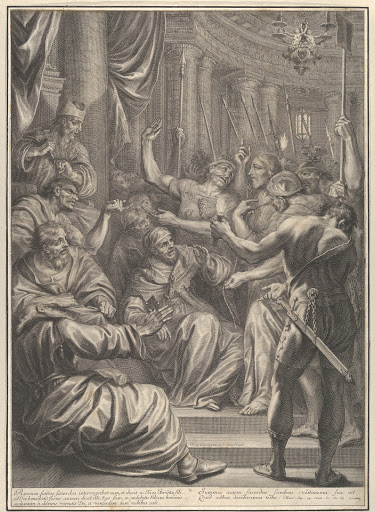 Christ Before Caiaphas, from The Passion of Christ, plate 10