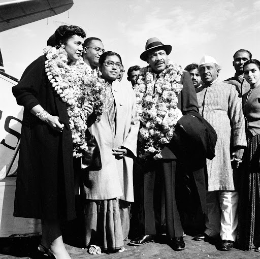 Martin Luther King Arrived at the New Delhi Airport