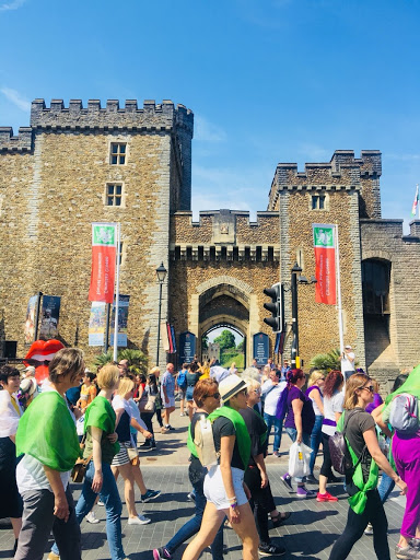 Women taking part in the Cardiff edition of PROCESSIONS