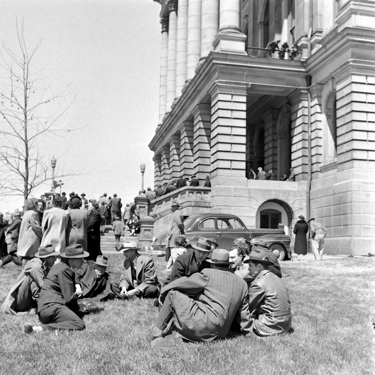Anti- Closed Shop Demonstration, Des Moines Capitol Lawn, Iowa
