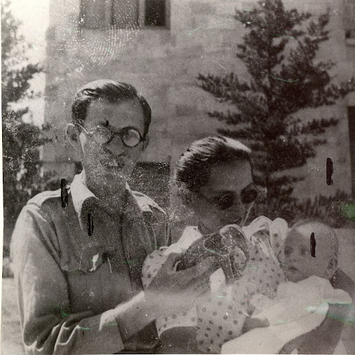 Aliza and Menachem Begin with their son Binyamin Ze'ev