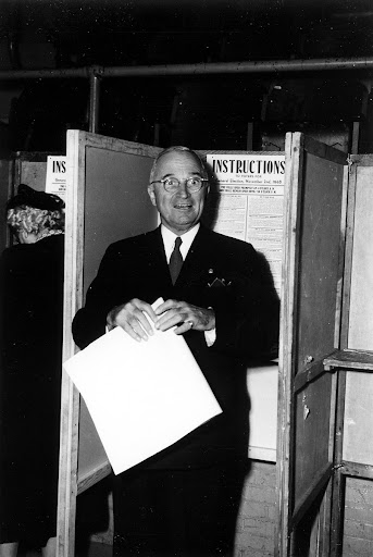 President Harry S. Truman Voting