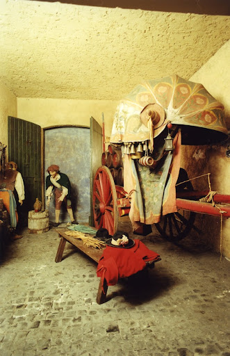 Roman scene of a wine cart