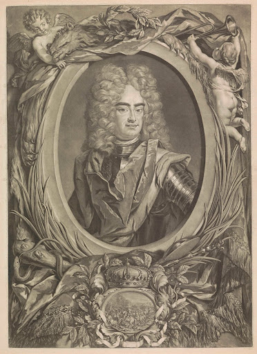 Portret van Frederik Augustus II, hertog van Saksen en koning van Polen