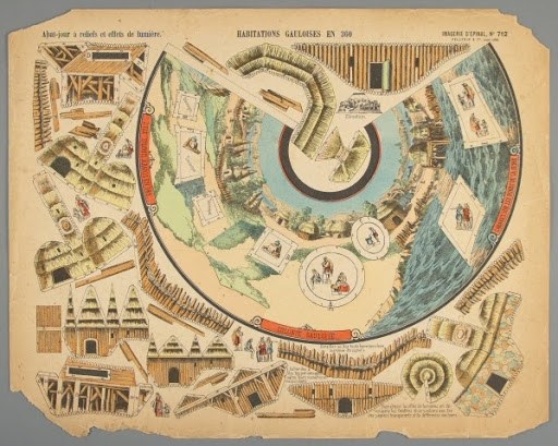 Paper toy:HABITATIONS GAULOISES EN 360