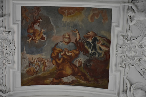 Kościół św. Piotra i Pawła na Antokolu w Wilnie, freski na sklepieniu