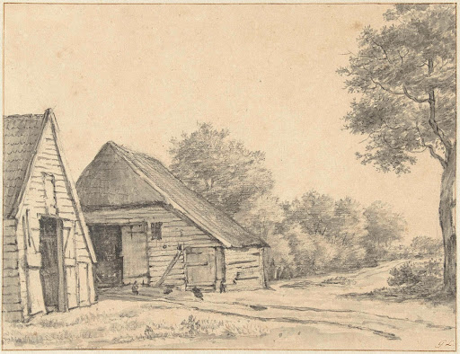 Landschap met boerderij
