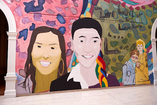 Love owls and mermaids singing in the rainbow pop