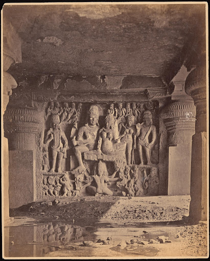 Relief of Ravana shaking Mount Kailasa