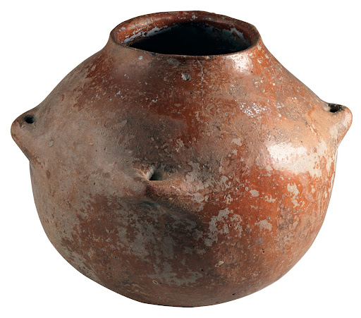 Jar With Pierced Lug Handles