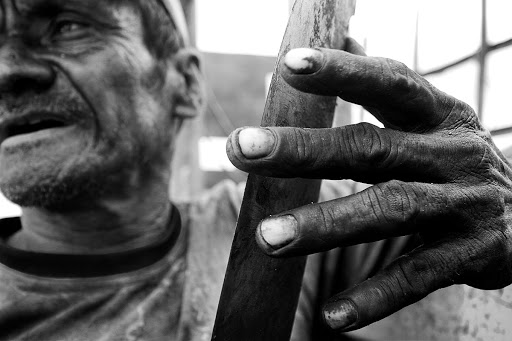 Worker in sugar cane field at Ceará