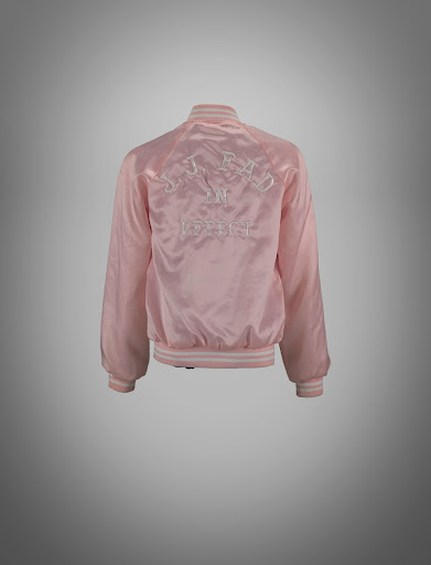 Pink satin "J.J. Fad in Effect" jacket worn by MC J.B.