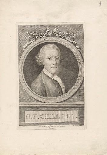 Portret van Christian Furchtegott Gellert