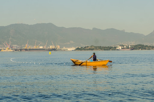 Fisherman at Governador Island