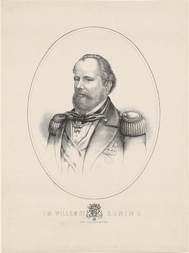 Portret van Willem III, koning der Nederlanden