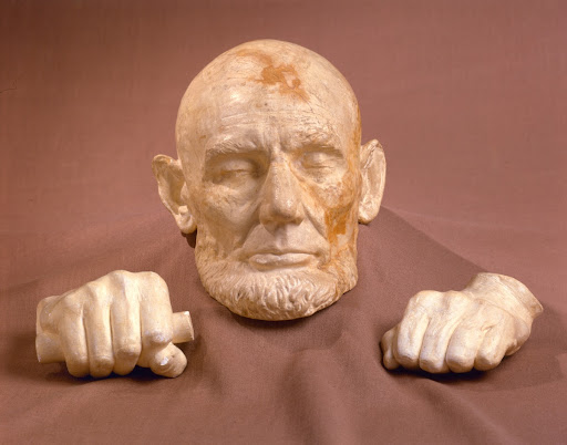 Life Cast of Abraham Lincoln's Right Hand by Leonard Wells Volk