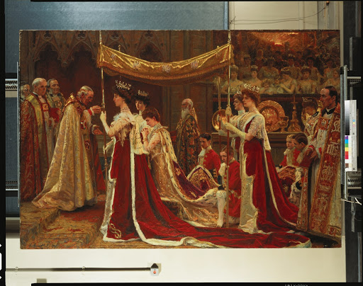 The Anointing of Queen Alexandra at the Coronation of King Edward VII