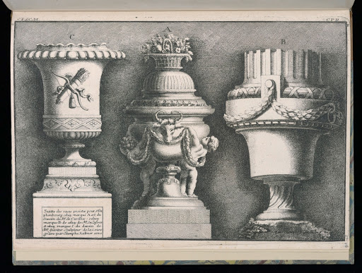 Three Vases, Suitte de vases projetes pour Nimphenbourg (Set of Vases Designed for Nymphenburg)