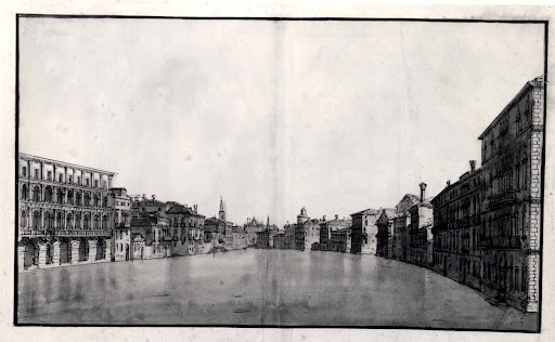 The Grand Canal from Ca'Moro-Lin and Ca'Foscari to the Carità