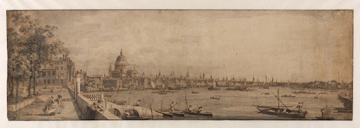 A View from Somerset Gardens Looking Towards London Bridge