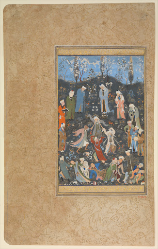 "Dancing Dervishes", Folio from a Divan of Hafiz