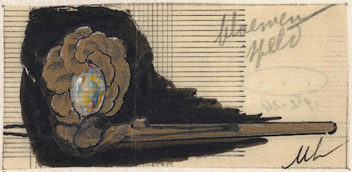 Ontwerp voor een bloemenspeld