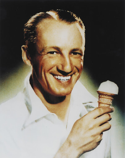 Peters Ice Cream advert with Don Bradman