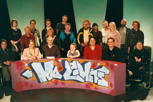 Stella Young with No Limits cast and crew