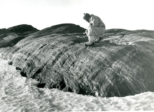 Geologist in Antarctica