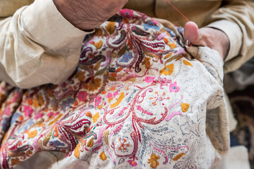 Sozni Embroidery: In process