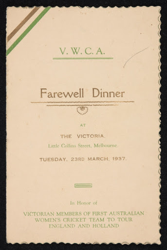 Victorian Women’s Cricket Association program