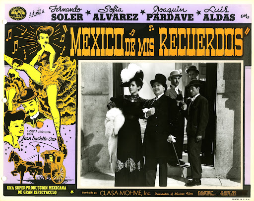 Sofía Álvarez y Joaquín Pardavé en un impreso publicitario de "México de mis recuerdos"